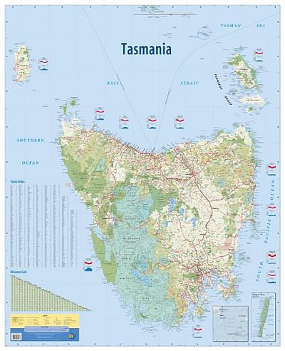 Tasmania Wall Map