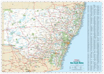 New South Wales Reference Map Large