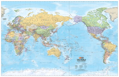 World Political Pacific Centred