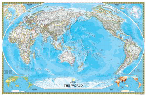 National Geographic World Map Classic