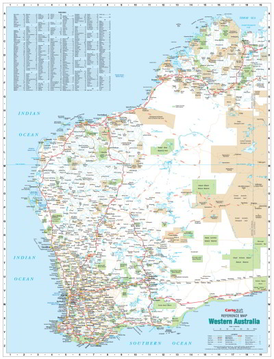 Western Australia Reference Map