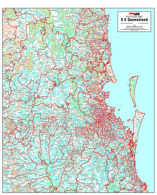 South East Queensland Postcode Map
