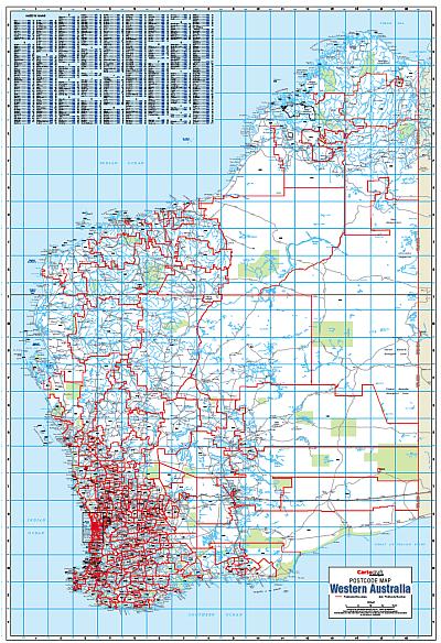 Western Australia Postcode Map