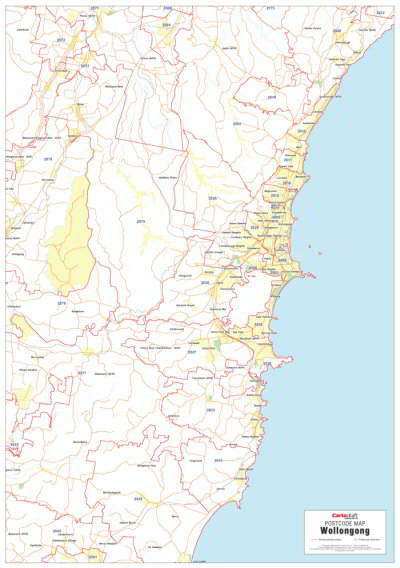 Wollongong Postcode Map